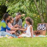thumbnail of eGenuss Picknickkorb für 4 Personen mit Kühlfach und Zubehör - Blau