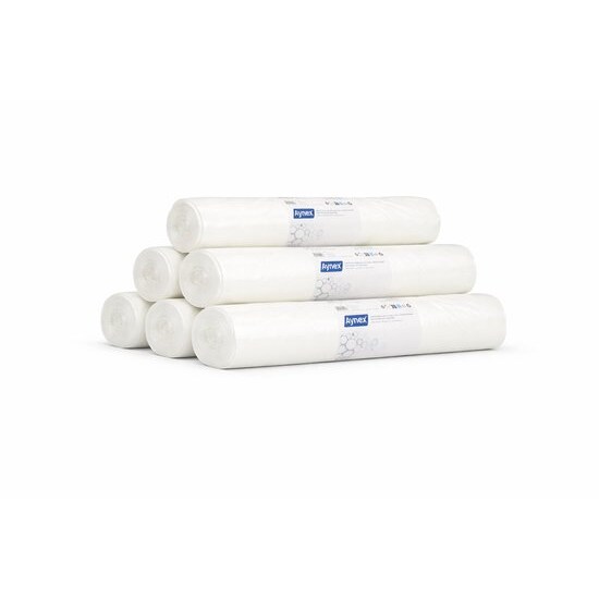 Hynex Vuilniszak 50 Liter - 300 stuks - afvalzakken - Vuilzakken - pedaalemmer - Gerecycled HDPE - 63x70cm - Set van 6 x 50 stuks - Transparant