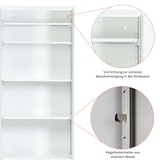thumbnail of PROREGAL Stahlschrank BEE mit 6 lackierten Fachböden | HxBxT 195x92x60cm | Weiß-Schwarz | Werkstattschrank Werkzeugschrank Aktenschrank