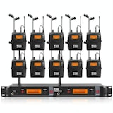 thumbnail of Système Microphone Sans Fil UHF Pour Scène Avec 10 Récepteurs Résistants YONIS