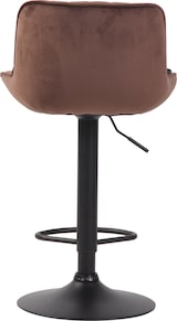 thumbnail of Barhocker Lentini Samt braun/schwarz