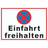 thumbnail of Parken verboten Einfahrt freihalten waagerecht Aufkleber A4 (210x297mm)