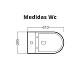 thumbnail of Combo Inodoro Completo Redondo de Fondo Reducido con Cisterna y Bidet a Suelo | Adosado a Pared con Salida Dual