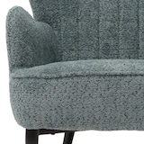 thumbnail of Loungestoel HWC-K37, cocktail/oor fauteuil Gestoffeerde stoel retro vintage stof chenille (500g/m²) Oeko-Tex ~ blauw-groen