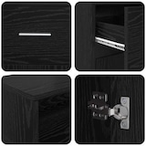 thumbnail of vidaXL Schreibtisch Schwarze Eiche 160 x 55 x 91 cm Holzwerkstoff
