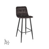 thumbnail of Label51 - Set van 2 - Jelt barkruk 78cm velvet antraciet
