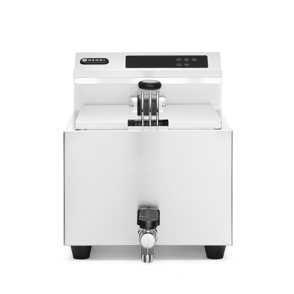 Friteuse Profi Line avec robinet de vidange numérique - 8 l, HENDI, Profi Line, 8L, 230V/3500W, 300x515x(H)345mm