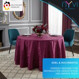 thumbnail of Tischdecke Jacquard Elegance Tischwäsche mit edler & luxuriöser Optik Farbe:Bordeaux,Größe:130x160 cm