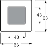 thumbnail of Busch-Jaeger Zentralscheibe stws mt 1716-884 2CKA001731A1978