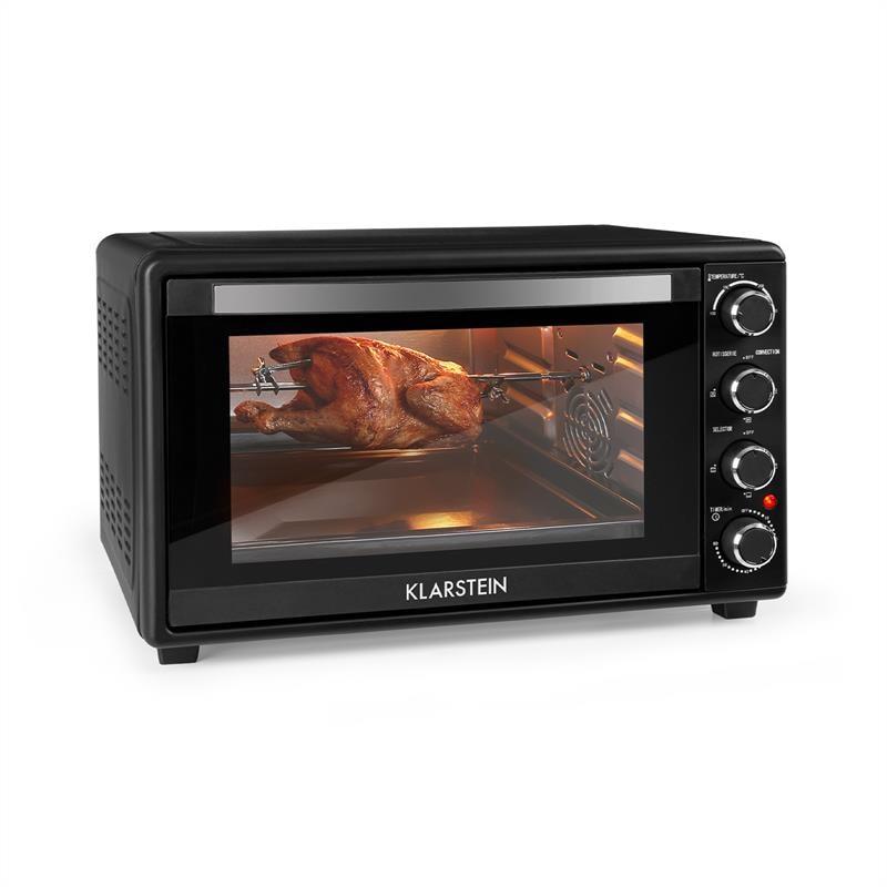 Masterchef 60 Mini-Backofen 60l 2000W 100-230 °C Timer schwarz Schwarz