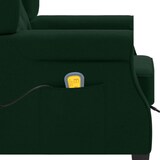 thumbnail of vidaXL Massagesessel mit Hocker Dunkelgrün Stoff