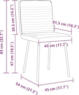 thumbnail of vidaXL Esszimmerstühle 4 Stk. Blau Samt
