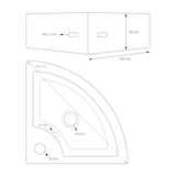 thumbnail of ML-Design Eckwaschbecken Keramik Schwarz 46×33×13 cm, eckig, mit Überlauf, inkl. Ablaufgarnitur – Wand-/Aufsatzwaschbecken