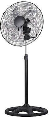 thumbnail of IluminaShop Ventilador de Pie Negro / Plata 75W Metal/Aluminio/Policarbonato Motor AC