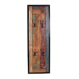 thumbnail of SIT Möbel Wand-Garderobe | 4 Doppel-Haken | Altholz bunt | Metall antikschwarz | B 35 x T 8 x H 110 cm | 03563-98 | Serie BALI
