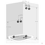 thumbnail of AcquaVapore Duschkabine Komplettdusche Dusche D30-73M1R 80x120 cm  OHNE 2K Scheiben Versiegelung