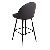 thumbnail of Tabouret de bar assise anthracite - H107 X L43 X P50 - assise H76cm
