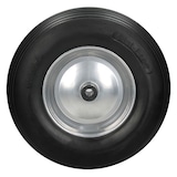 thumbnail of ECD Germany Schubkarrenrad PU Vollgummi pannensicher mit Achse, Ø390 mm Schwarz, Ersatzrad 200 kg mit Stahlfelge für Schubkarre & Gartenkarren