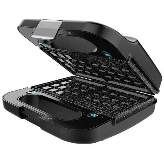 Cecotec Rock'nToast 4in1 tosti-ijzer. 1000 W, Capaciteit voor 2 tosti's, 4 verwisselbare platen, Steencoating