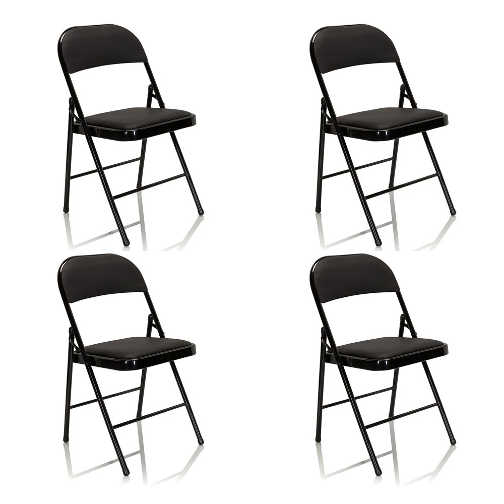 Konferenzstuhl / Besucherstuhl / Klappstuhl TUDELA schwarz 4er Pack hjh OFFICE
