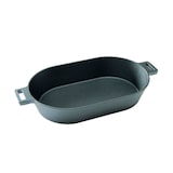 thumbnail of SANTOS BBQ Gusseiserne Pfanne, oval mit abnehmbarem Griff, 36 x 19 cm