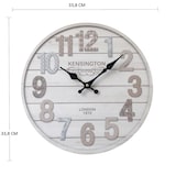 thumbnail of Rebecca Mobili Orologio A Muro Da Arredo Mdf Bianco Sala Cucina 33,8x33,8x4