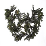 thumbnail of LED Tannengirlande Weihnachtsgirlande beleuchtet 1,8m Timer Batterie für Außen