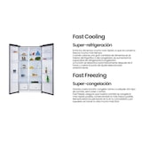 thumbnail of INFINITON Frigorifico Americano SBS-503A77XED, 503 l, 177 cm, Total No Frost, Inverter, Dispensador de Agua con deposito de 2.5 l, E, Inox