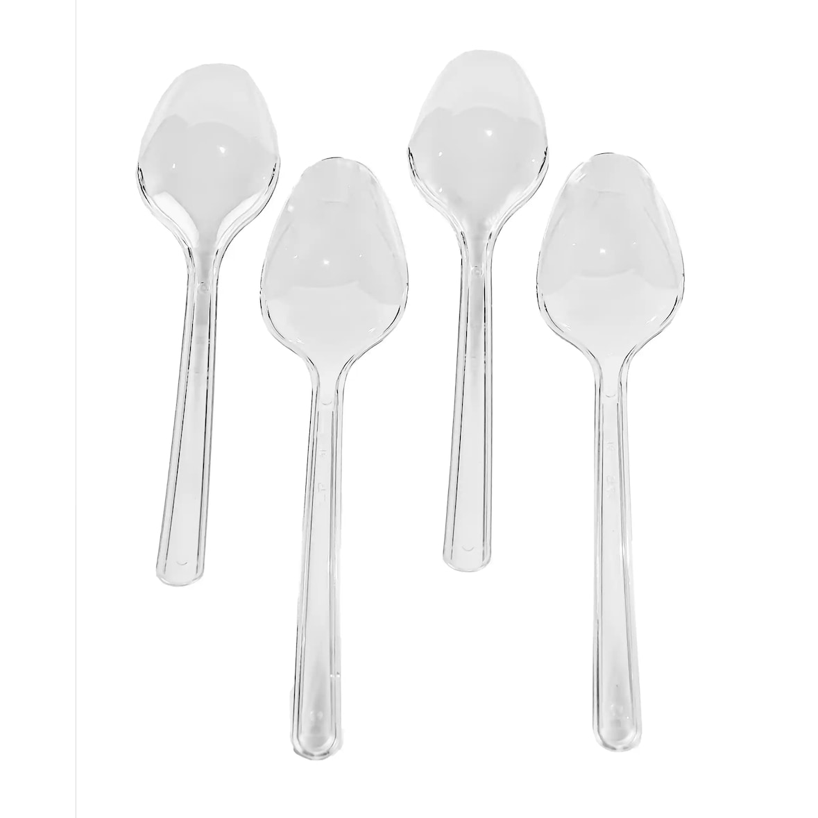 100 Mehrweg Löffel, Deluxe, transparent, 17,5 cm