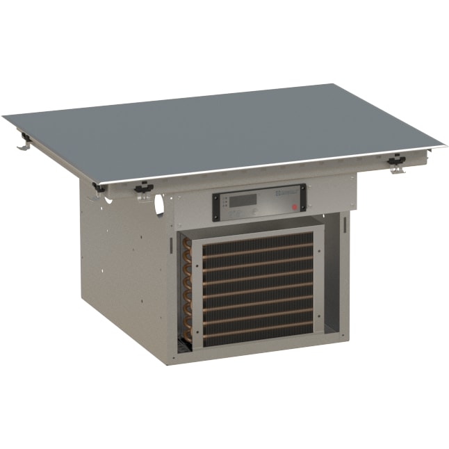 Kontakt-Kühlplatte (HKP) "Glasgow" 2x GN 1/1 steckerfertig mit Transporthalterung,  glatte Ausführung