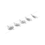 thumbnail of Paulmann CorDuo Système sur câbles LED RoundMac Kit de base  5x200lm 5x4,5W 3000K  230/12V Blanc#Chrome 94416