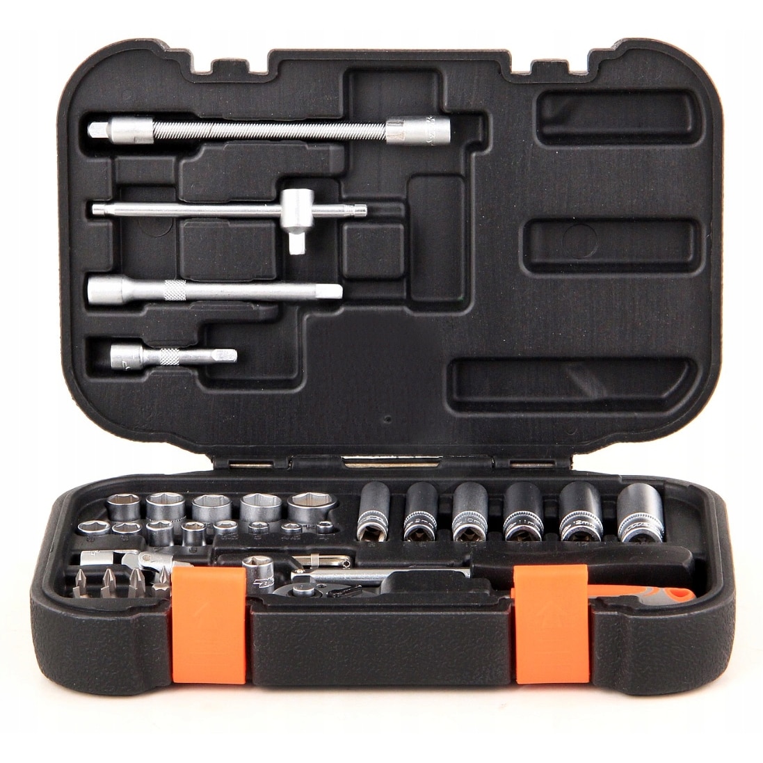 42 Teilig Werkzeugset, Steckschlüsselsatz 1/4 , 4 -14mm Knarrenkasten