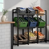 thumbnail of Support pour caisses de boissons Stack Noir /116x135x31 cm