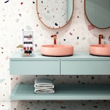 thumbnail of Relaxdays Schubladenbox, 4 Fächer, Organizer für Make Up, Büro, Bastelsachen, Kunststoff, Schubladenturm, transparent
