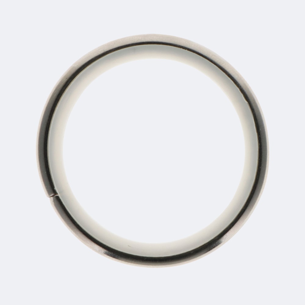 Lot de 10 anneaux avec insert pour rideaux de 43x52mm en Nickel Mat - Boulet