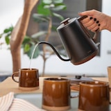 thumbnail of Bouilloire col de cygne DOD206 Livoo 1.2L, 1000W, acier inoxydable, versage précis coloris Noir