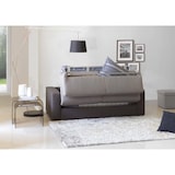 thumbnail of Dmora Divano Letto Alicya, Divano ad angolo, 100% Made in Italy, conPenisola contenitore reversibile, Cm 280x95h90, Grigio e Antracite