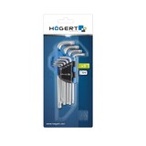 thumbnail of Högert Sechsrundschlüssel Set 9-teilig Steckschlüssel Sechsrundprofil HT1W814