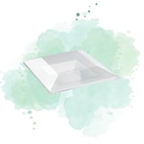 thumbnail of ECOLOMIQUE - 10 Pcs - Assiette plastique PP carrée creuse - 350 ml, 21,5 cm x 21,5 cm x 4 cm - ECO210AQ2121PP