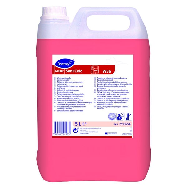 TASKI | Sani Calc W3b- Limpiador desincrustante para cuartos de baño - 5 L