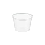 thumbnail of ECOLOMIQUE - 100 Pcs - Pot en plastique PET transparent - 60 ml, Diam: 6,5 cm, Hauteur: 2,8 cm - ECO210POPT2