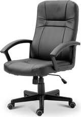 thumbnail of Silla de oficina con asiento en símil piel color Negro. Modelo Elsa