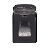 thumbnail of Destructora trituradora de papel Fellowes 12C, uso personal, destruye 12 hojas en partículas de 4x40mm, Din P-4, papelera 19L/250 hojas