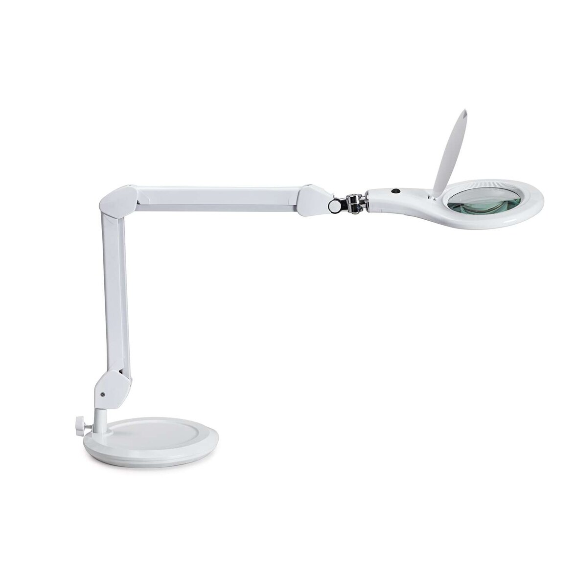 LED-Lupenleuchte MAULmakro, mit Standfuß weiß