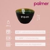 thumbnail of Palmer Schaal Lotus 15 cm 1 l Turquoise Stoneware 2 stuks