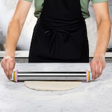 thumbnail of Teigrolle mit Abstandsringen, Edelstahl in verschiedenen Größen