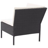 thumbnail of vidaXL 3-tlg. Garten-Lounge-Set mit Auflagen Poly Rattan Schwarz