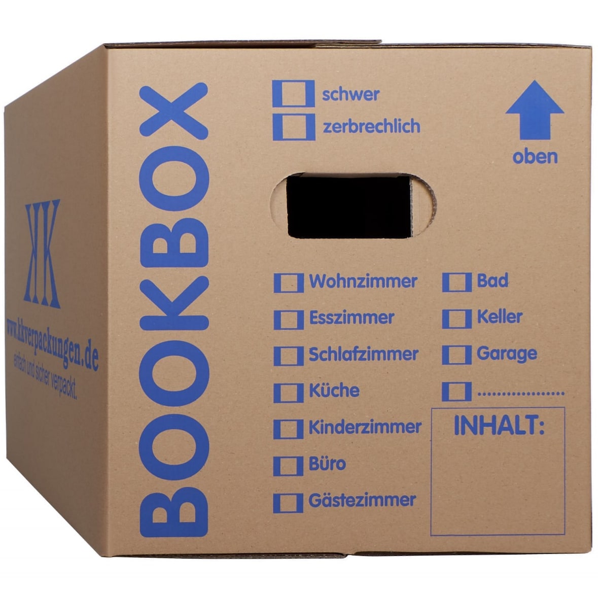 50 Bücherkartons 2-wellig Bookbox Ordnerkartons Archivkartons