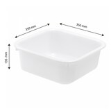 thumbnail of GILAC Cuvette carrée - 10 L - Blanc G606121