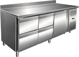 thumbnail of Edelstahl Kühltisch Kühltheke 4 Schubladen/ 1 Tür 231 L -2/+8°C Aufkantung